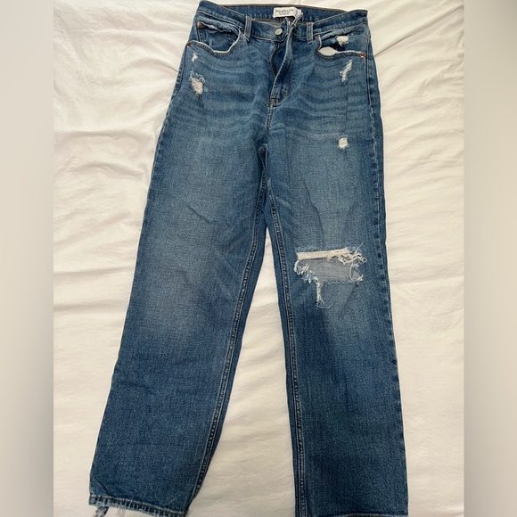 Abercrombie & Fitch Denim - Abercrombie ultra high rise ankle straight curve love
